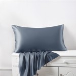Misty Blue Silk Pillowcases for Sale
