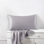 Silver Silk Pillowcases for Sale