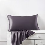 Slate Gray Silk Pillowcases for Sale
