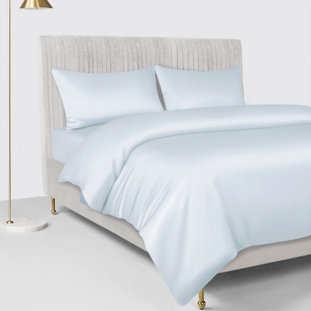 Alice Blue 22 Momme Mulberry Silk Duvet Cover for Sale Alice Blue 22 Momme Mulberry Silk Duvet Cover for Sale