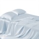 Alice Blue 22 Momme Mulberry Silk Flat Sheet for Sale Alice Blue 22 Momme Mulberry Silk Flat Sheet for Sale
