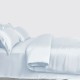 Alice Blue 3 PCS 22 Momme Mulberry Silk Duvet Cover Set for Sale Alice Blue 3 PCS 22 Momme Mulberry Silk Duvet Cover Set for Sale