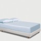 Baby Blue 22 Momme Mulberry Silk Fitted Sheet for Sale Baby Blue 22 Momme Mulberry Silk Fitted Sheet for Sale