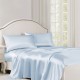 Baby Blue 22 Momme Mulberry Silk Flat Sheet for Sale Baby Blue 22 Momme Mulberry Silk Flat Sheet for Sale