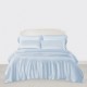 Baby Blue 3 PCS 22 Momme Mulberry Silk Duvet Cover Set for Sale Baby Blue 3 PCS 22 Momme Mulberry Silk Duvet Cover Set for Sale