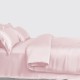 Baby Pink 3 PCS 22 Momme Mulberry Silk Duvet Cover Set for Sale Baby Pink 3 PCS 22 Momme Mulberry Silk Duvet Cover Set for Sale