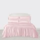 Baby Pink 3 PCS 22 Momme Mulberry Silk Duvet Cover Set for Sale Baby Pink 3 PCS 22 Momme Mulberry Silk Duvet Cover Set for Sale