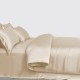 Beige 3 PCS 22 Momme Mulberry Silk Duvet Cover Set for Sale Beige 3 PCS 22 Momme Mulberry Silk Duvet Cover Set for Sale