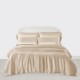 Beige 3 PCS 22 Momme Mulberry Silk Duvet Cover Set for Sale Beige 3 PCS 22 Momme Mulberry Silk Duvet Cover Set for Sale