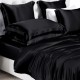 Black 22 Momme Mulberry Silk Duvet Cover for Sale Black 22 Momme Mulberry Silk Duvet Cover for Sale