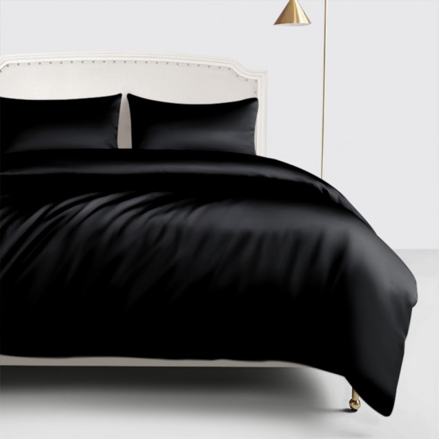 Black 22 Momme Mulberry Silk Duvet Cover for Sale Black 22 Momme Mulberry Silk Duvet Cover for Sale
