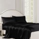 Black 22 Momme Mulberry Silk Flat Sheet for Sale Black 22 Momme Mulberry Silk Flat Sheet for Sale