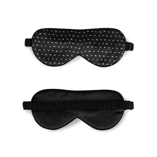 Black Dot Silk Sleep Mask for Sale Black Dot Silk Sleep Mask for Sale