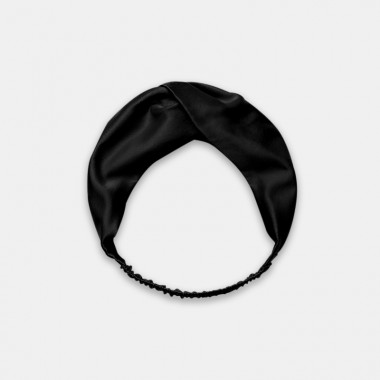 Black Mulberry Silk Headband for Sale