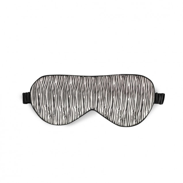 Black & Silver Silk Sleep Mask for Sale Black & Silver Silk Sleep Mask for Sale
