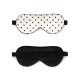 Black & White Heart Silk Sleep Mask for Sale Black & White Heart Silk Sleep Mask for Sale