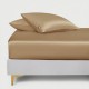 Cappuccino 22 Momme Mulberry Silk Fitted Sheet for Sale Cappuccino 22 Momme Mulberry Silk Fitted Sheet for Sale