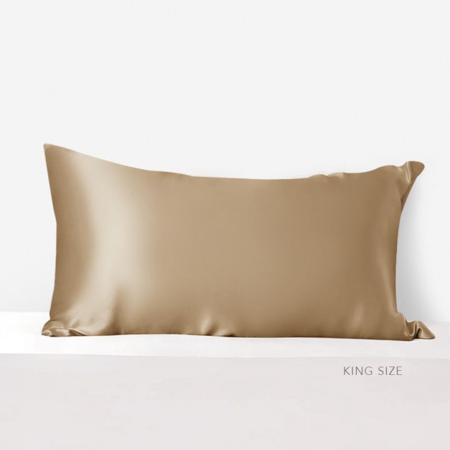 Cappuccino 22 Momme Mulberry Silk Pillowcase with Hidden Zipper for Sale Cappuccino 22 Momme Mulberry Silk Pillowcase with Hidden Zipper for Sale