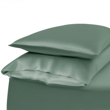 Celadon Green Envelope 22 Momme Mulberry Silk Pillowcase for Sale