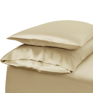 Champagne Envelope 22 Momme Mulberry Silk Pillowcase for Sale