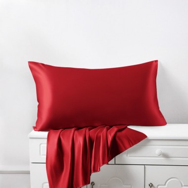 Cherry 22 Momme Mulberry Silk Pillowcase with Hidden Zipper for Sale