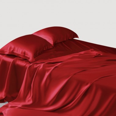 Cherry 22 Momme Mulberry Silk Sheet Set for Sale