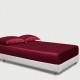 Claret 22 Momme Mulberry Silk Fitted Sheet for Sale Claret 22 Momme Mulberry Silk Fitted Sheet for Sale