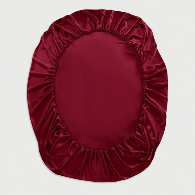Claret 22 Momme Mulberry Silk Fitted Sheet for Sale Claret 22 Momme Mulberry Silk Fitted Sheet for Sale