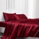 Claret 22 Momme Mulberry Silk Flat Sheet for Sale Claret 22 Momme Mulberry Silk Flat Sheet for Sale