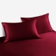 Claret 22 Momme Mulberry Silk Pillowcase with Hidden Zipper for Sale Claret 22 Momme Mulberry Silk Pillowcase with Hidden Zipper for Sale