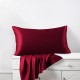 Claret 22 Momme Mulberry Silk Pillowcase with Hidden Zipper for Sale Claret 22 Momme Mulberry Silk Pillowcase with Hidden Zipper for Sale