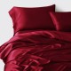 Claret 3 PCS 22 Momme Mulberry Silk Duvet Cover Set for Sale Claret 3 PCS 22 Momme Mulberry Silk Duvet Cover Set for Sale