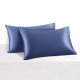 Dark Blue 22 Momme Mulberry Silk Pillowcase with Hidden Zipper for Sale Dark Blue 22 Momme Mulberry Silk Pillowcase with Hidden Zipper for Sale