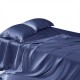 Dark Blue 22 Momme Mulberry Silk Sheet Set for Sale Dark Blue 22 Momme Mulberry Silk Sheet Set for Sale