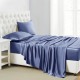 Dark Blue 22 Momme Mulberry Silk Sheet Set for Sale Dark Blue 22 Momme Mulberry Silk Sheet Set for Sale