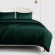 Dark Green 22 Momme Mulberry Silk Duvet Cover for Sale