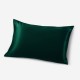 Dark Green Envelope 22 Momme Mulberry Silk Pillowcase for Sale Dark Green Envelope 22 Momme Mulberry Silk Pillowcase for Sale