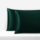 Dark Green Envelope 22 Momme Mulberry Silk Pillowcase for Sale Dark Green Envelope 22 Momme Mulberry Silk Pillowcase for Sale