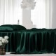 Dark Green 22 Momme Mulberry Silk Sheet Set for Sale Dark Green 22 Momme Mulberry Silk Sheet Set for Sale