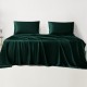 Dark Green 22 Momme Mulberry Silk Sheet Set for Sale Dark Green 22 Momme Mulberry Silk Sheet Set for Sale