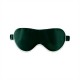 Dark Green & Ivory Suede Rose Silk Eye Mask for Sale Dark Green & Ivory Suede Rose Silk Eye Mask for Sale