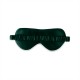 Dark Green & Ivory Suede Rose Silk Eye Mask for Sale Dark Green & Ivory Suede Rose Silk Eye Mask for Sale