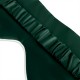 Dark Green & Ivory Suede Rose Silk Eye Mask for Sale Dark Green & Ivory Suede Rose Silk Eye Mask for Sale