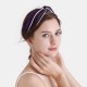 Dark Purple & Ivory Silk Headband for Sale Dark Purple & Ivory Silk Headband for Sale