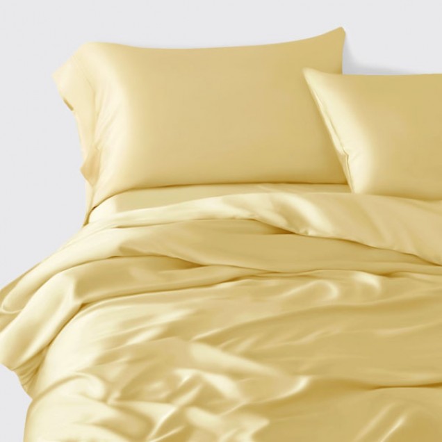 Gold 22 Momme Mulberry Silk Duvet Cover for Sale Gold 22 Momme Mulberry Silk Duvet Cover for Sale