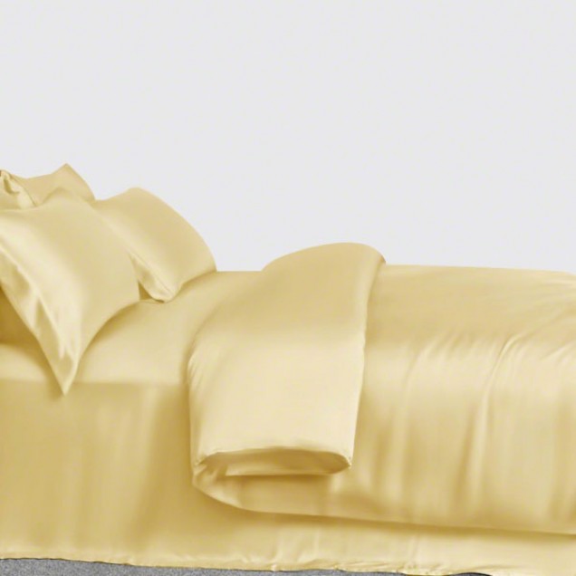 Gold 3 PCS 22 Momme Mulberry Silk Duvet Cover Set for Sale Gold 3 PCS 22 Momme Mulberry Silk Duvet Cover Set for Sale