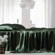 Hunter Green 22 Momme Mulberry Silk Fitted Sheet for Sale