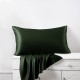 Hunter Green Envelope 22 Momme Mulberry Silk Pillowcase for Sale