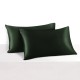 Hunter Green 22 Momme Mulberry Silk Pillowcase with Hidden Zipper for Sale Hunter Green 22 Momme Mulberry Silk Pillowcase with Hidden Zipper for Sale