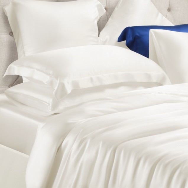 Ivory 22 Momme Mulberry Silk Duvet Cover for Sale Ivory 22 Momme Mulberry Silk Duvet Cover for Sale